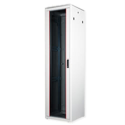 ROLINE 19-inch Network Cabinet Pro 47 U, 600x600 WxD glass door grey