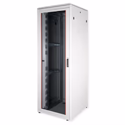 ROLINE 19-inch Network Cabinet Pro 47 U, 800x800 WxD glass door grey, Freestanding rack, 47U, 600 kg, Rack rails, Adjustable  ...