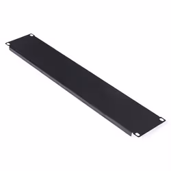 ROLINE 19-inch blanking panel 2U black, Blank panel, Black, Steel, 2U, 480 mm, 89 mm
