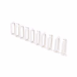 ROLINE Cable management bracket, 44x100mm grey 10 pieces, Cable guide, Grey, Steel, 110 mm, 44 mm, 4.5 cm