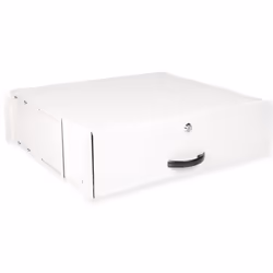 ROLINE 19-inch keyboard drawer 3 U, 400 T lockable grey, Keyboard tray, Grey, Steel, 3U, 485 mm, 400 mm