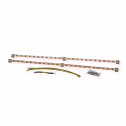 ROLINE Potential equalisation rail, 820mm incl earthing cable, Rack earthing kit, Multicolour, 780 mm, 25 mm, 25 mm, 190 g
