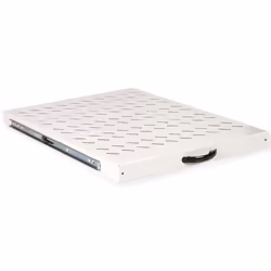 ROLINE 19-inch shelf 1 U, extendable 550 T 25 kg grey, Rack shelf, Grey, Steel, 25 kg, 1U, 485 mm