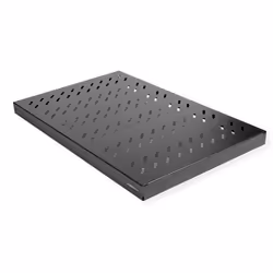 ROLINE 19-inch shelf 1 U, adjustable 700 T 50 kg black, Rack shelf, Black, Steel, 50 kg, 1U, 485 mm