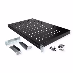 ROLINE 19-inch shelf 1 U, adjustable 700 T 50 kg black