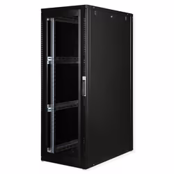 ROLINE 19-inch server rack Pro 36 U, 600x1000 WxD black perspex, Freestanding rack, 36U, 1000 kg, Adjustable feet, 88.5 kg, B ...
