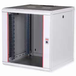ROLINE 19-inch wall-mounted housing Pro 12 U, 600x600 WxD grey, Wall mounted rack, 12U, Rack rails, 28 kg, Grey