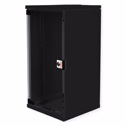 ROLINE 10-inch wall-mounted housing 12 U, 312x300 WxD black, Wall mounted rack, 12U, 20 kg, Key lock, Rack rails, 8.2 kg