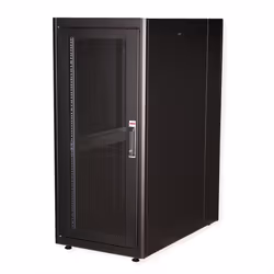 ROLINE 19-inch server cabinet Basic 26 U, 600x1000 WxD perforated black, Freestanding rack, 26U, 600 kg, Rack rails, Adjustab ...
