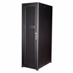 ROLINE 19-inch Server Cabinet Basic 42 U, 600x1000 WxD perforated black, Freestanding rack, 42U, 600 kg, Rack rails, Adjustab ...