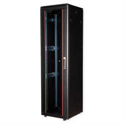 ROLINE 19-inch Network Cabinet Pro 42 U, 600x600 WxD Glass door black