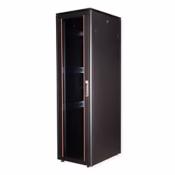 ROLINE 19-inch Network Cabinet Pro 47 U, 600x800 WxD Glass door black, Freestanding rack, 47U, 600 kg, Rack rails, Adjustable ...