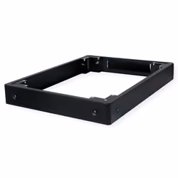 ROLINE Base for network cabinet, 600x800 WxD, black, Rack base, Black, Steel, 600 mm, 800 mm, 100 mm