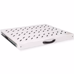 ROLINE 19-inch shelf 1 U, Extendable 350 T 25 kg grey, Shelf, Grey, Steel, 25 kg, 1U, 485 mm