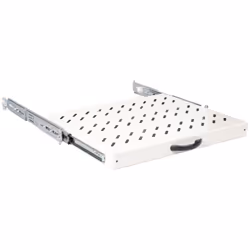 ROLINE 19-inch shelf 1 U, Extendable 350 T 25 kg grey