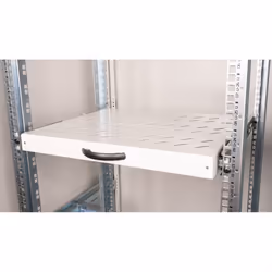 ROLINE 19-inch shelf 1 U, Extendable 350 T 25 kg grey