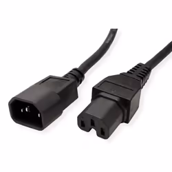 VALUE 19.99.1123 power cable Black 3 m C14 coupler C15 coupler