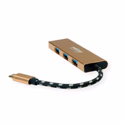 ROLINE 14.02.5039 interface hub USB 3.2 Gen 1 (3.1 Gen 1) Type-C 5000 Mbit/s Gold