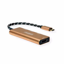 ROLINE 12.02.1119 laptop dock/port replicator Wired USB 3.2 Gen 2 (3.1 Gen 2) Type-C Gold