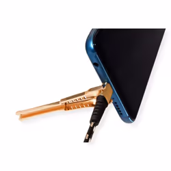 ROLINE 11.02.8920 USB cable USB 2.0 1 m USB A USB C Black, Gold