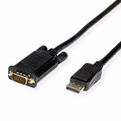 ROLINE 11.04.5974, 5 m, VGA (D-Sub), DisplayPort, Male, Male, Straight