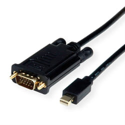 ROLINE 11.04.5976 1.5 m Mini DisplayPort VGA (D-Sub) Black