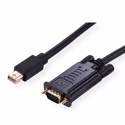 ROLINE 11.04.5976 1.5 m Mini DisplayPort VGA (D-Sub) Black