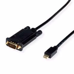 ROLINE 11.04.5977, 2 m, VGA (D-Sub), Mini DisplayPort, Male, Male, Straight