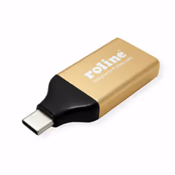 ROLINE 12.03.3231 cable gender changer USB Type-C HDMI Black, Gold