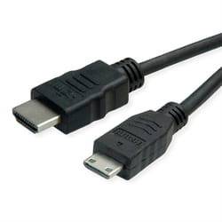 ROLINE 11445580 HDMI cable 2 m HDMI Type A (Standard) HDMI Type C (Mini) Black