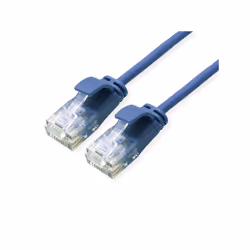 ROLINE GREEN 21.44.3940, 0.15 m, Cat6a, U/UTP (UTP), RJ-45, RJ-45, Blue