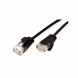 ROLINE GREEN 21.44.3953 networking cable Black 1 m Cat6a U/UTP (UTP)
