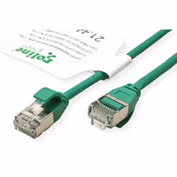 ROLINE GREEN 21.44.3334, 1.5 m, Cat6a, U/FTP (STP), RJ-45, RJ-45, Green