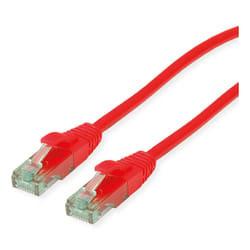 ROLINE Recycled Material 21.45.3113 networking cable Red 3 m Cat6a U/UTP (UTP)