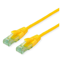 ROLINE Recycled Material 21.45.3183 networking cable Yellow 0.3 m Cat6a U/UTP (UTP)