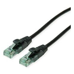 ROLINE Recycled Material 21.45.3151 networking cable Black 1 m Cat6a U/UTP (UTP)