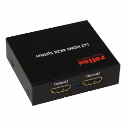 ROLINE 14.01.3559, HDMI, 2x HDMI, 3840 x 2160 pixels, Black, 60 Hz, 70 mm