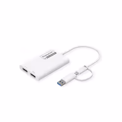 Mirror or extend the display of your USB Type-A/C device to up to two DP displays - with a maximum resolution of 3840x2160 @6 ...