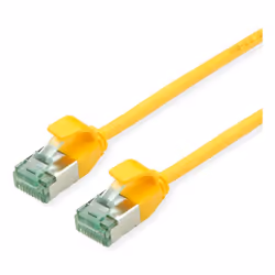 ROLINE Recycled Material 21.45.3321, 0.3 m, Cat6a, U/FTP (STP), RJ-45, RJ-45, Yellow