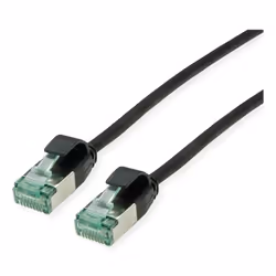 ROLINE Recycled Material 21.45.3351, 0.3 m, Cat6a, U/FTP (STP), RJ-45, RJ-45, Black