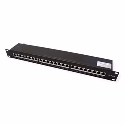 VALUE 26.99.0364, 10 Gigabit Ethernet, Cat6a, 22/26, Black, Steel, 1U