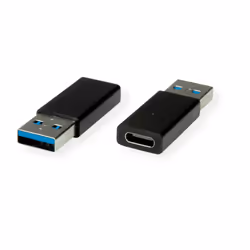 VALUE Adapter, USB 3.2 Gen 1, Type A - C, M/F, USB Type A, USB Type C, Black