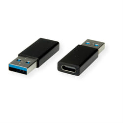 VALUE Adapter, USB 3.2 Gen 1, Type A - C, M/F USB Type A USB Type C Black