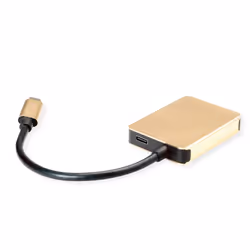 ROLINE 12.02.1120 laptop dock/port replicator Wired USB 3.2 Gen 1 (3.1 Gen 1) Type-C Gold