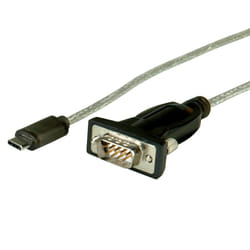 ROLINE 12.02.1164 serial cable Black 1.8 m USB Type-C DB-9