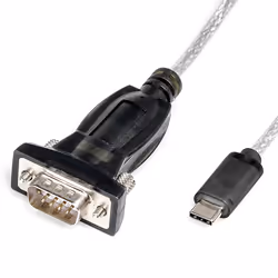 ROLINE 12.02.1164 serial cable Black 1.8 m USB Type-C DB-9