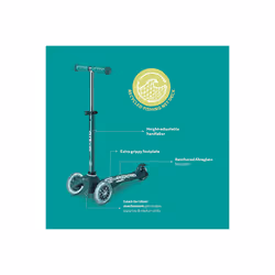 Micro Mobility Mini Micro Deluxe ECO LED Kids Three wheel scooter Mint colour - Additional view 5
