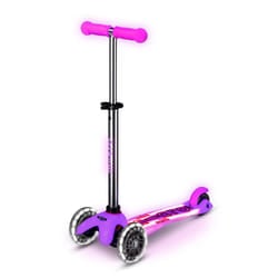 Micro Mobility Mini Micro Deluxe Glow LED Plus Kids Three wheel scooter Pink