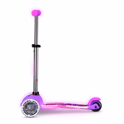 Micro Mobility Mini Micro Deluxe Glow LED Plus Kids Three wheel scooter Pink