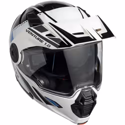 IXS Venture 1.0 Helmet, black-white-blue, Size L for Men